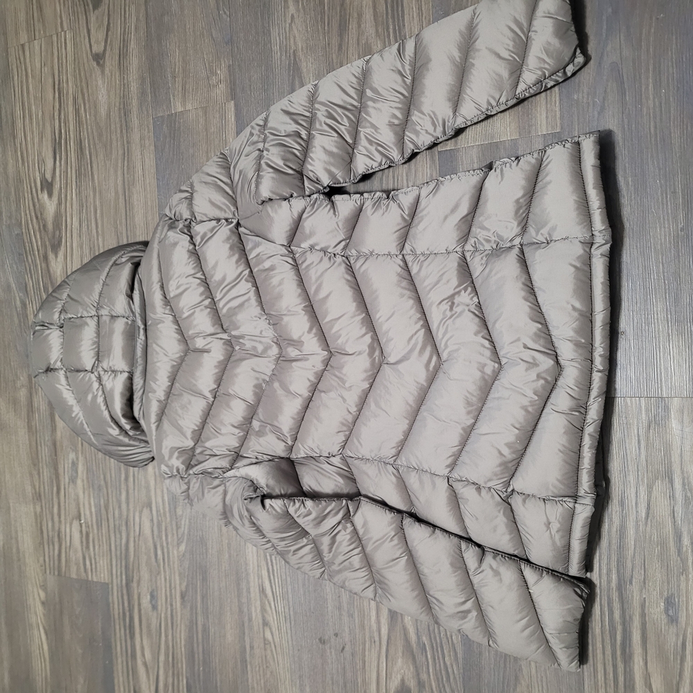 Charter Club Women's Taupe Puffer Jacket Size S Packable Full Zip Taupe - Picture 4 of 6